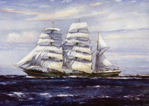 Barcos Clipper: Strathdon (litografía en color) de Jack (after) Spurling