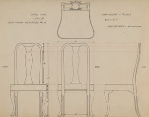 Dibujo para silla de Jack Bochner