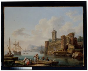 Una escena portuaria