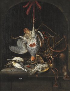 Aves silvestres muertas de Jacob Biltius