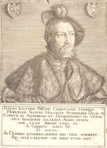 Retrato del Rey Cristián III de Jacob Binck