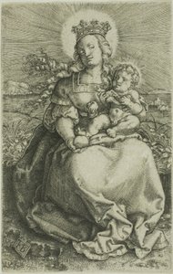La Virgen en la orilla herbosa