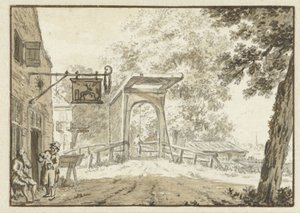 Posada frente a un puente