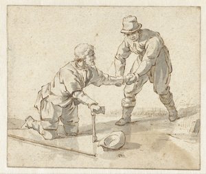Dos hombres en el hielo