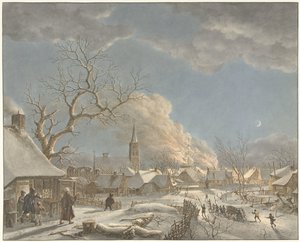 Invierno, noche y fuego
Las cuatro estaciones, las horas del día y los elementos (título de la serie) de Jacob  Cats