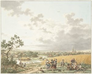 Verano, mediodía y cielo
Las cuatro estaciones, las horas del día y los elementos (título de la serie) de Jacob  Cats