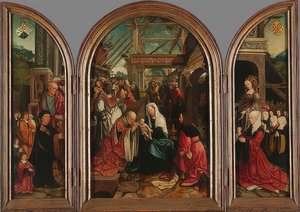 Adoración de los Reyes de Jacob Cornelisz van Oostsanen