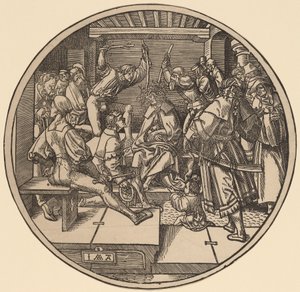 Cristo coronado de espinas de Jacob Cornelisz van Oostsanen