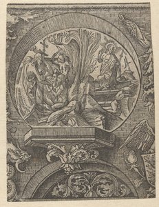 La Ascensión y Resurrección de Cristo El Credo (título de la serie) de Jacob Cornelisz van Oostsanen