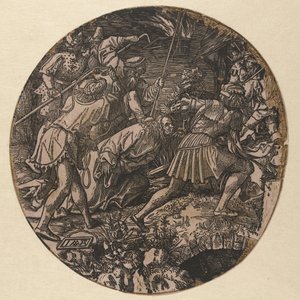 Cautiverio de Cristo The Round Passion (título de la serie) de Jacob Cornelisz van Oostsanen