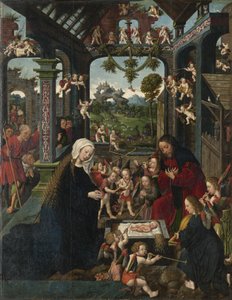 La adoración del Niño Jesús de Jacob Cornelisz van Oostsanen