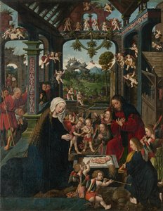 La Adoración del Niño Jesús, c. 1515 de Jacob Cornelisz. van Oostsanen