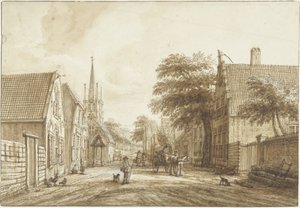 El Achterweg en Voorschoten de Jacob Elias La Fargue