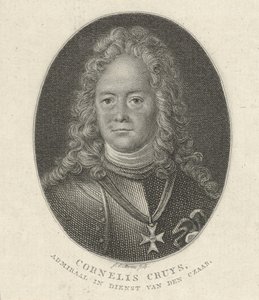 Retrato de Cornelius Cruys 1655-1727, Vicealmirante de la Armada Imperial Rusa, 1818 de Jacob Ernst Marcus