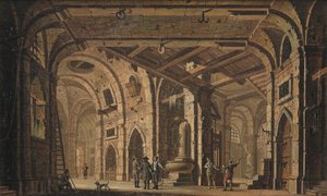 Decoración de prisión con prisioneros y guardias de Jacob Fabris
