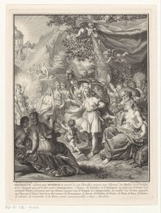Representación alegórica con Telémaco y Minerva Portada de: François de Fénelon, Les avantures de Telemaque, 1734 de Jacob Folkema