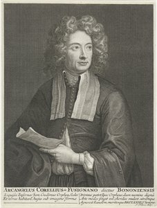 Retrato del compositor y violinista Arcangelo Corelli de Jacob Folkema