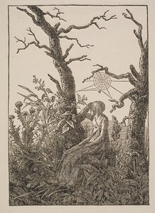 Melancolía. La mujer con la telaraña de Jacob Friedrich
