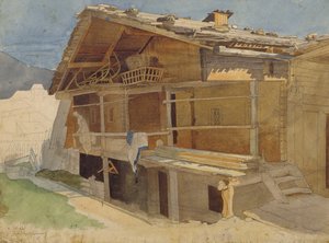 Casa de campo en construcción, 1829 de Jacob Gensler