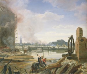Hamburgo Después del Incendio, 1842
