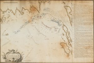 La Batalla de la Bahía de Viborg, 1790 Mapa, 1790 de Jacob Gillberg