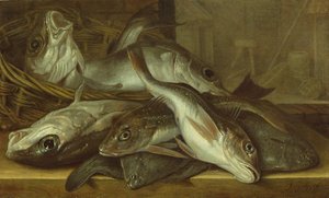 Una naturaleza muerta de peces de Jacob Gillig