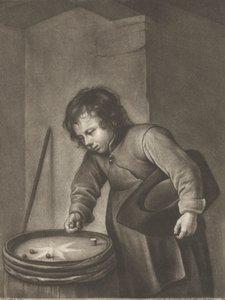 Niño jugando a las canicas
