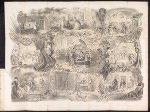 Caricatura en el almanaque estudiantil de Delft, 1858 de Jacob Gosschalk