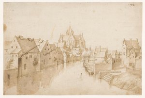 La iglesia de Nuestra Señora sobre el Thyle, en Malinas de Jacob Grimmer (possibly)