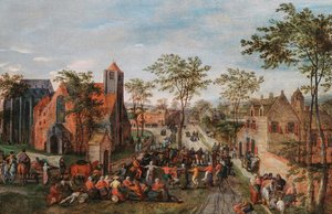 Feria del pueblo, 1580s