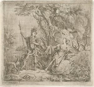 Venus intenta que Adonis deje de cazar de Jacob Herreyns (I)