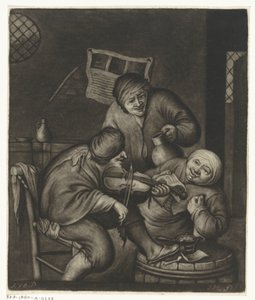 Dos hombres y un violinista de Jacob Hoolaart