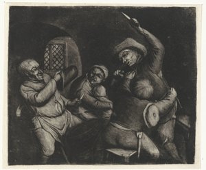 hombres luchadores de Jacob Hoolaart