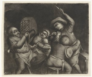 hombres luchadores de Jacob Hoolaart