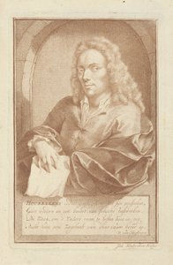 Retrato de Arnold Houbraken de Jacob Houbraken