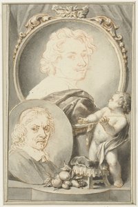 Retratos de Anton van Dyck y Jacob de Bray