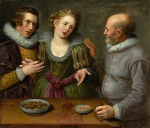 Una alegoría del amor desigual, circa 1620s de Jacob II de Gheyn