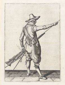 Mosquetero retirando la baqueta, c.1600
