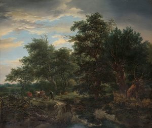 Escenario del bosque de Jacob van Ruisdael