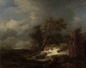 Paisaje con ruinas