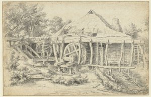 Vista de un molino de agua de Jacob van Ruisdael