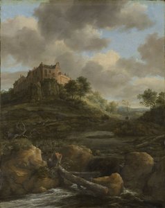 Castillo de Bentheim, 1650-82 de Jacob van Ruisdael