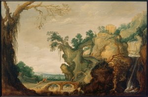 Paisaje con el templo de Tívoli