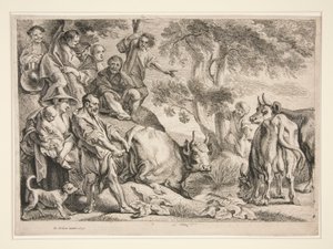 Caco robando el ganado de Hércules de Jacob Jordaens