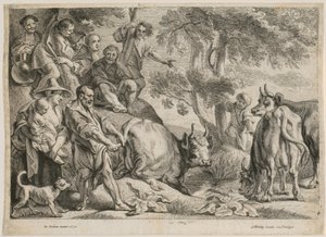 Caco roba la vaca de Hércules de Jacob Jordaens