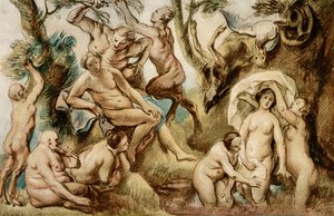 Diana bañándose de Jacob Jordaens