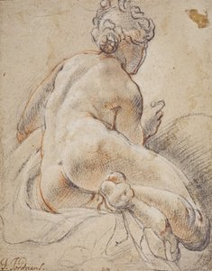 Desnudo femenino, visto de espaldas de Jacob Jordaens