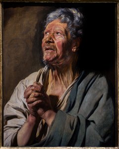 Figura de apóstol (San Pedro), hacia 1620 - 1621 (Óleo sobre tabla) de Jacob Jordaens