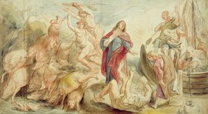 Jesús expulsando al diablo del poseído