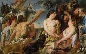 Meleagro y Atalanta de Jacob Jordaens